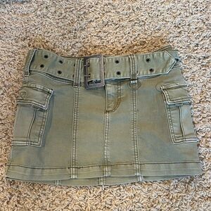 Urban Outfitters BDG Khaki Cargo Belted Mini Skirt